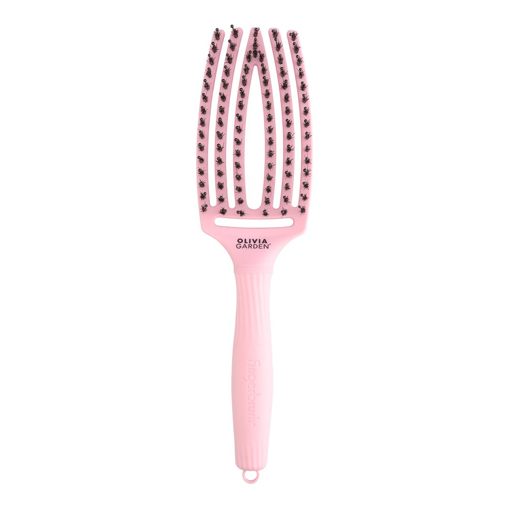 Olivia Garden Fingerbrush Share The Pink Hairbrush - Jaipur Rose Medium