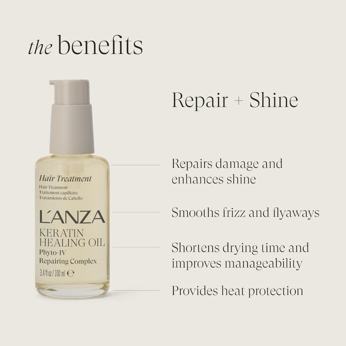 L'Anza Keratin Healing Oil Hair Treatment (100ml) φωτογραφία