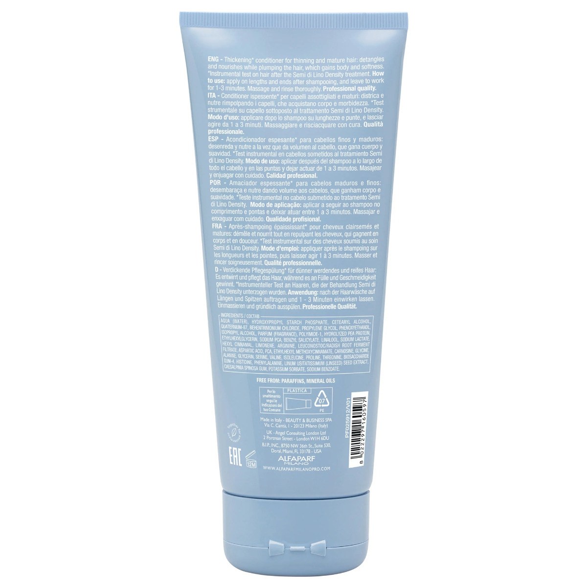 Alfaparf Milano Semi di Lino - Density Thickening Conditioner (200ml) φωτογραφία