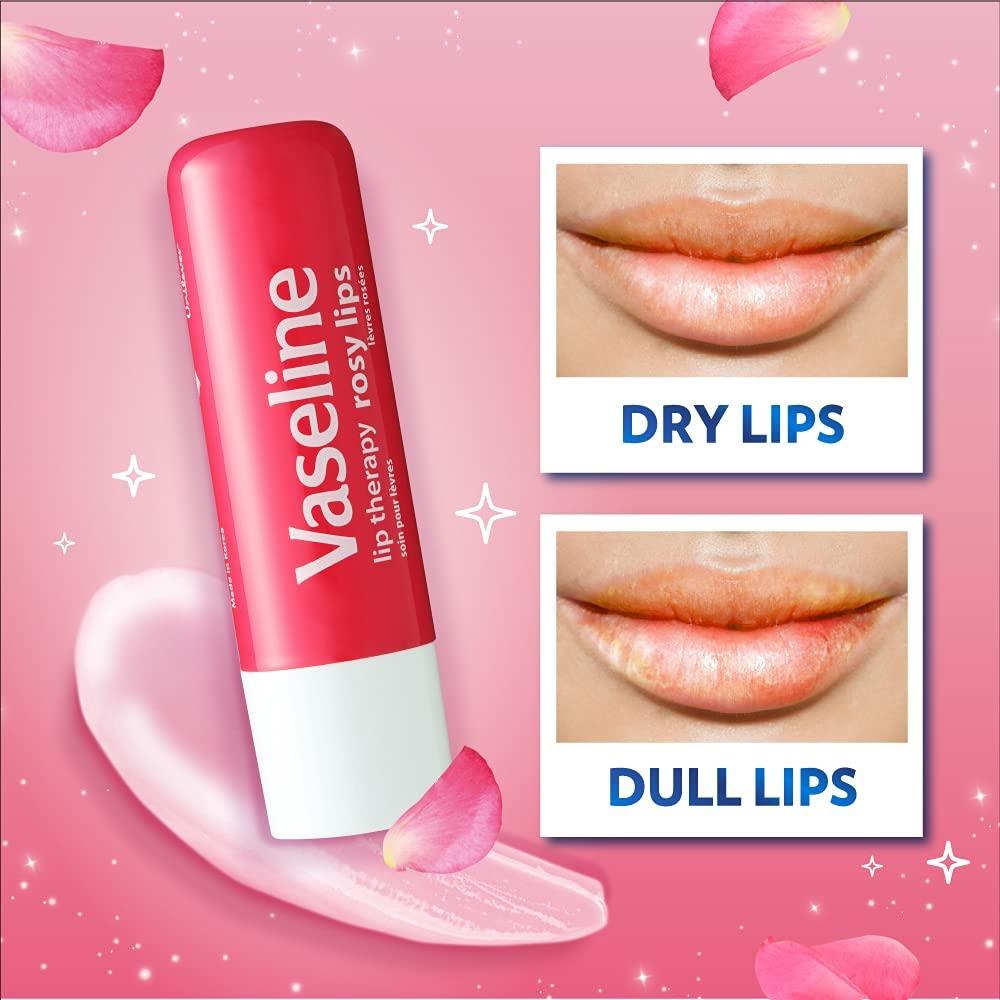 Vaseline® Lip Therapy® Lip Balm Value Pack - Rosy Lips (2x4.8g) φωτογραφία