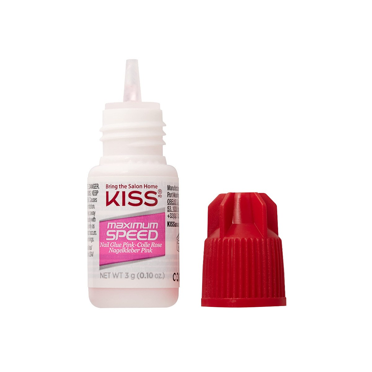 Kiss Maximum Speed Nail Glue - Pink (3g) φωτογραφία