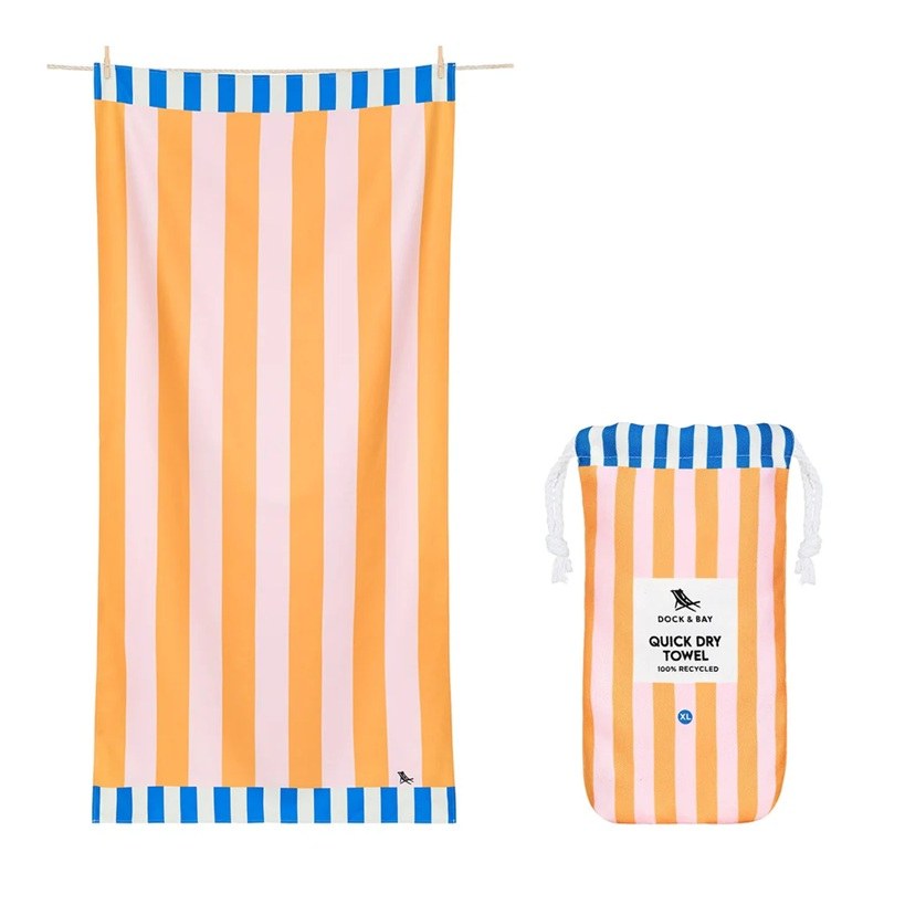 Dock & Bay Dock & Bay Quick Dry Beach Towel - Mellow Yellow XL (200cm x 90cm)