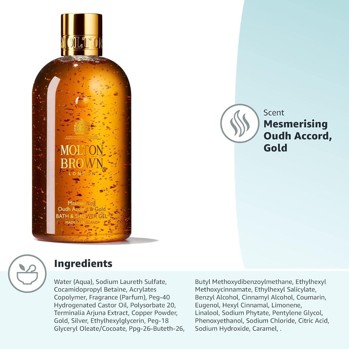 Molton Brown Mesmerising Oudh Accord & Gold Bath & Shower Gel (300ml) φωτογραφία