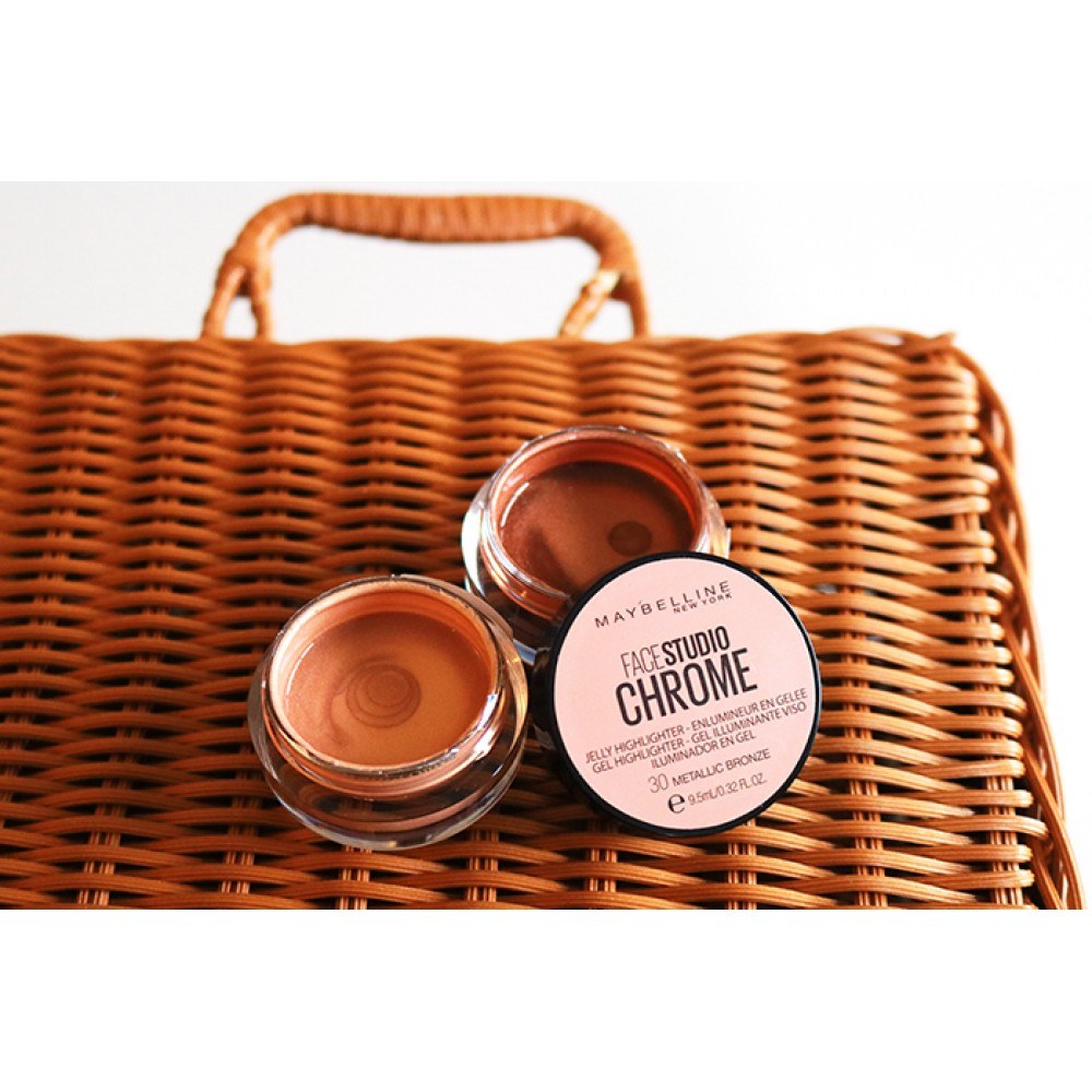 Maybelline New York Face Studio Chrome Jelly Highlighter - 30 Metallic Bronze (9,5ml) φωτογραφία