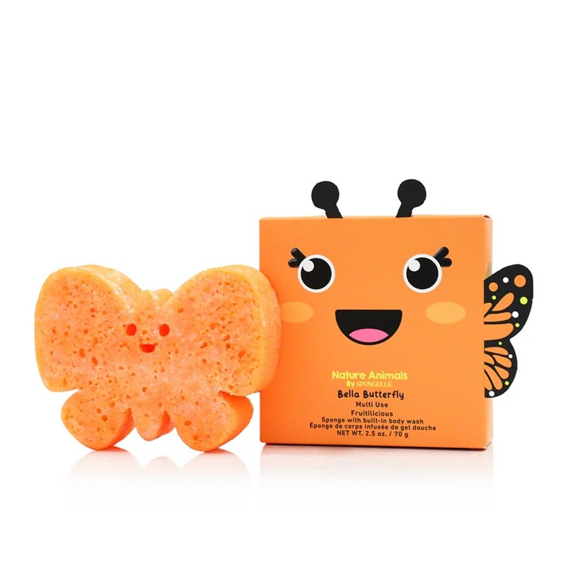 Spongelle Nature Animals Bella Butterfly Multi Use Fruitilicious Sponge (70g) φωτογραφία