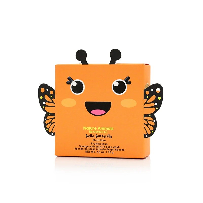 Spongelle Nature Animals Bella Butterfly Multi Use Fruitilicious Sponge (70g) φωτογραφία