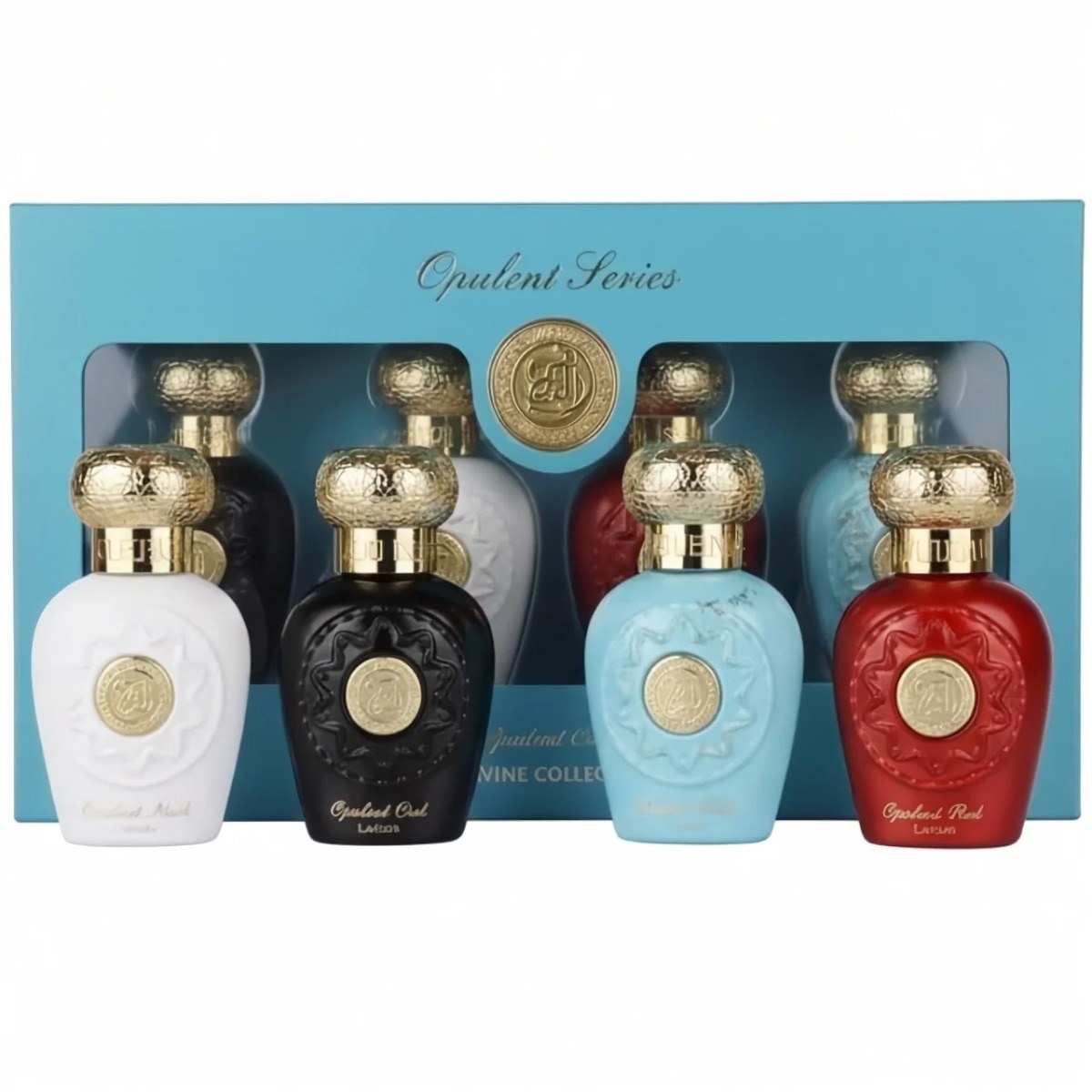 Lattafa Opulent Series Opulent Collection (Oud Men 25ml, Musk 25ml, Red 25ml & Dubai 25ml)