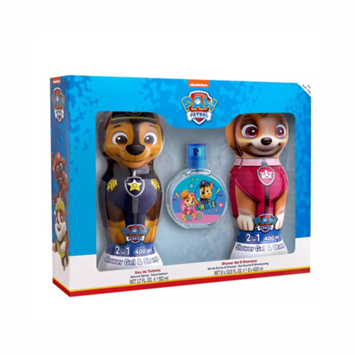 Paw Partol Kid's Gift Set (Shower Gel & Shampoo 2x400ml & Eau De Toilette 50ml)