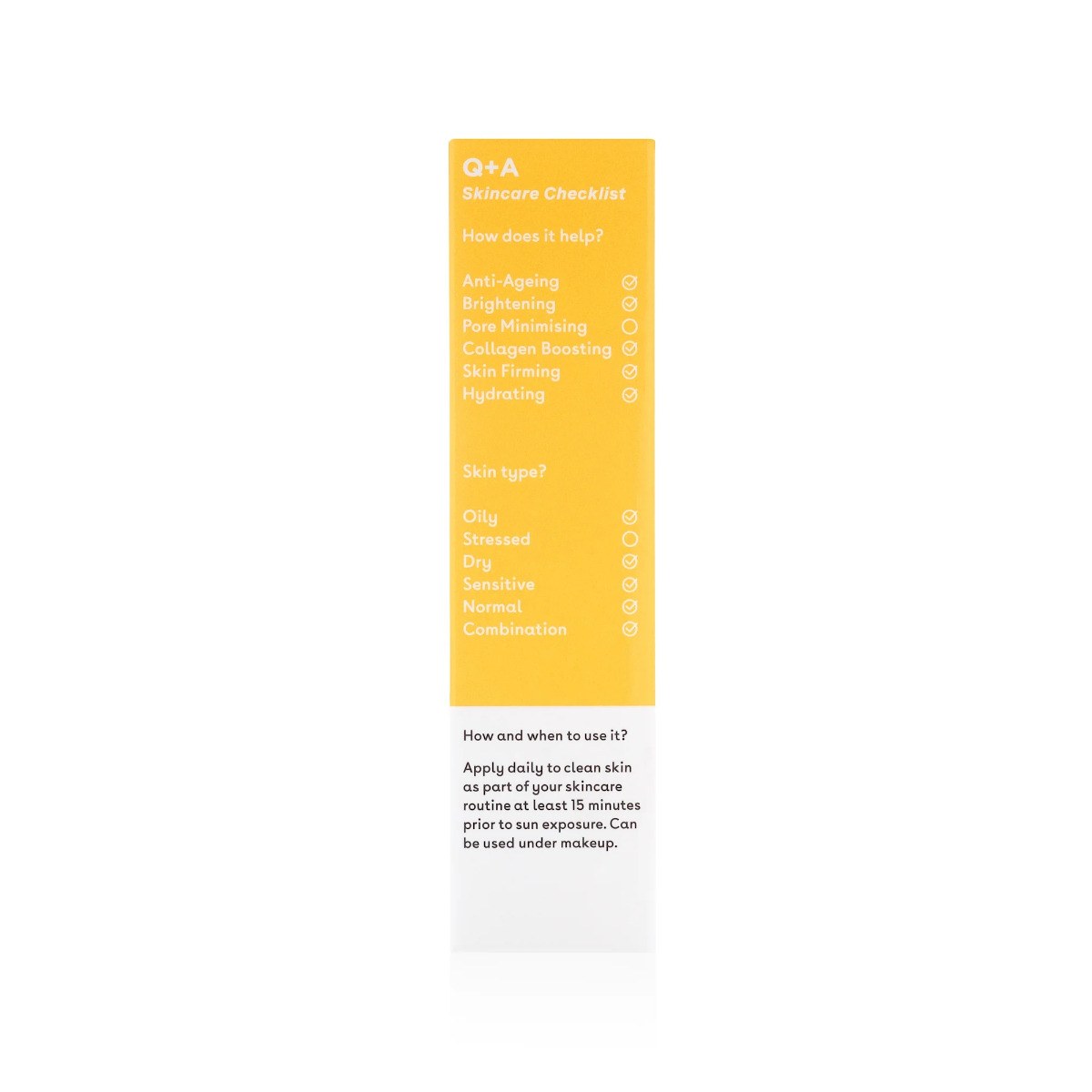 Q+A Peptide Anti-Ageing Daily Sunscreen SPF 50 High Protection (50ml) φωτογραφία