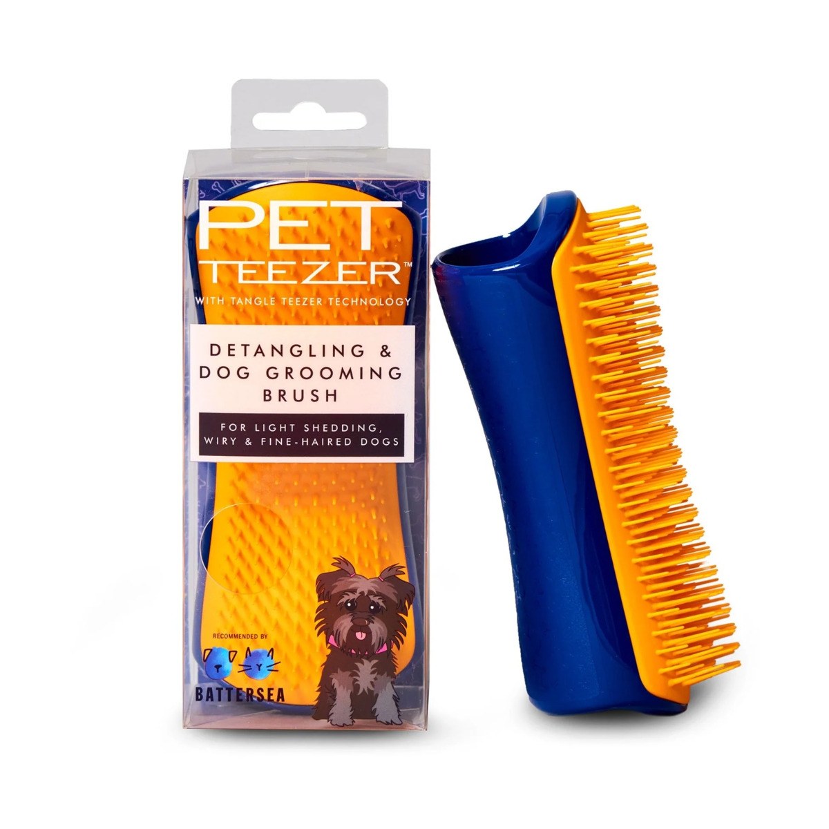 Tangle Teezer Pet Teezer Detangling & Dog Grooming Brush Large - Navy/Orange φωτογραφία