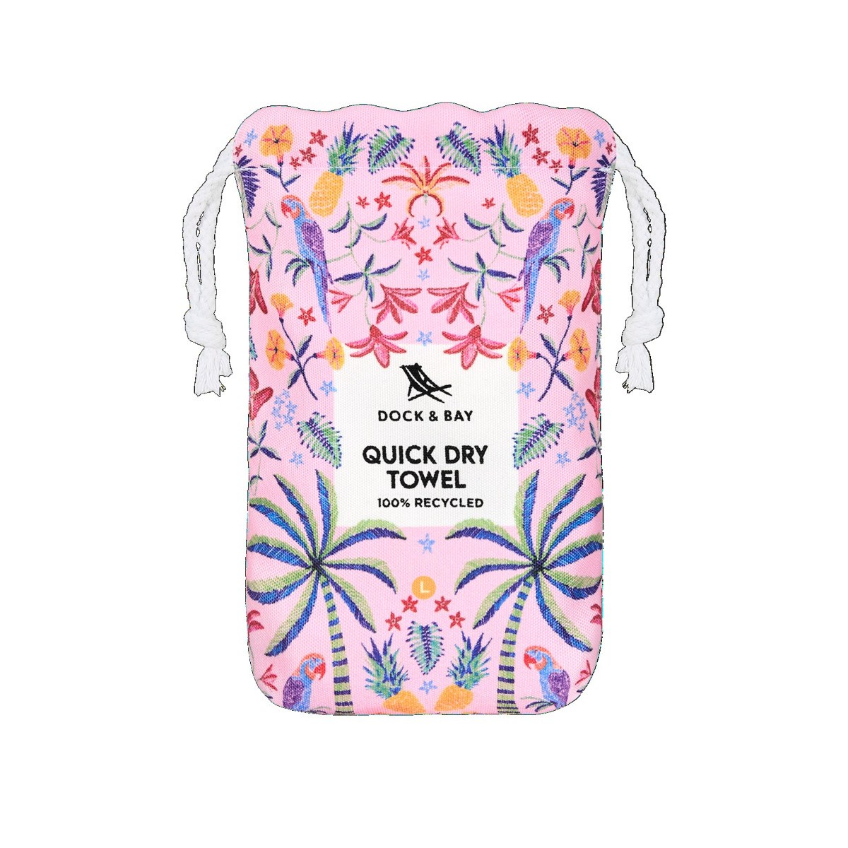 Dock & Bay Quick Dry Beach Towel - Pink Paradise L (160cm x 90cm) φωτογραφία