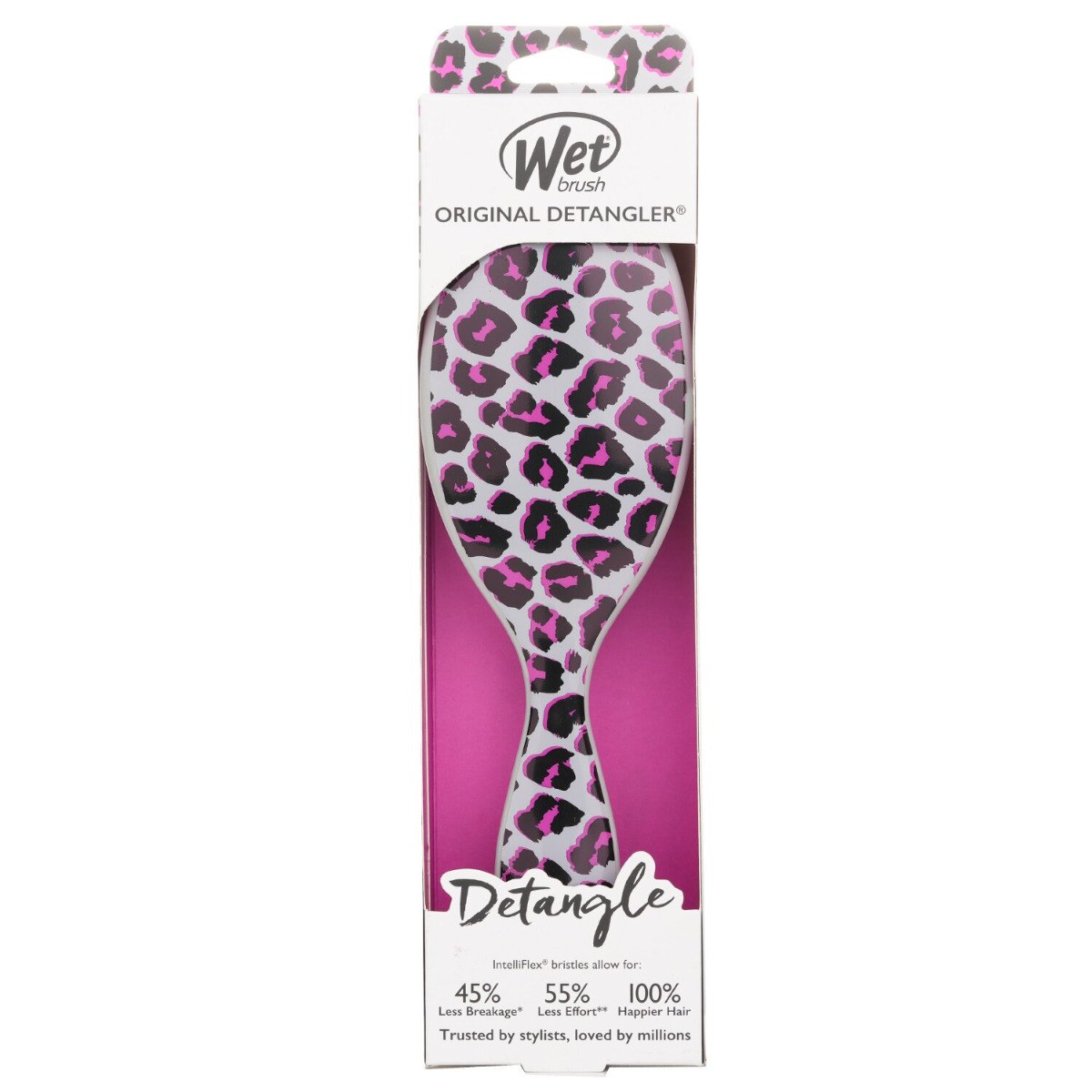 Wet Brush Original Detangler Detangle Brush - Safari Pink Leopard φωτογραφία