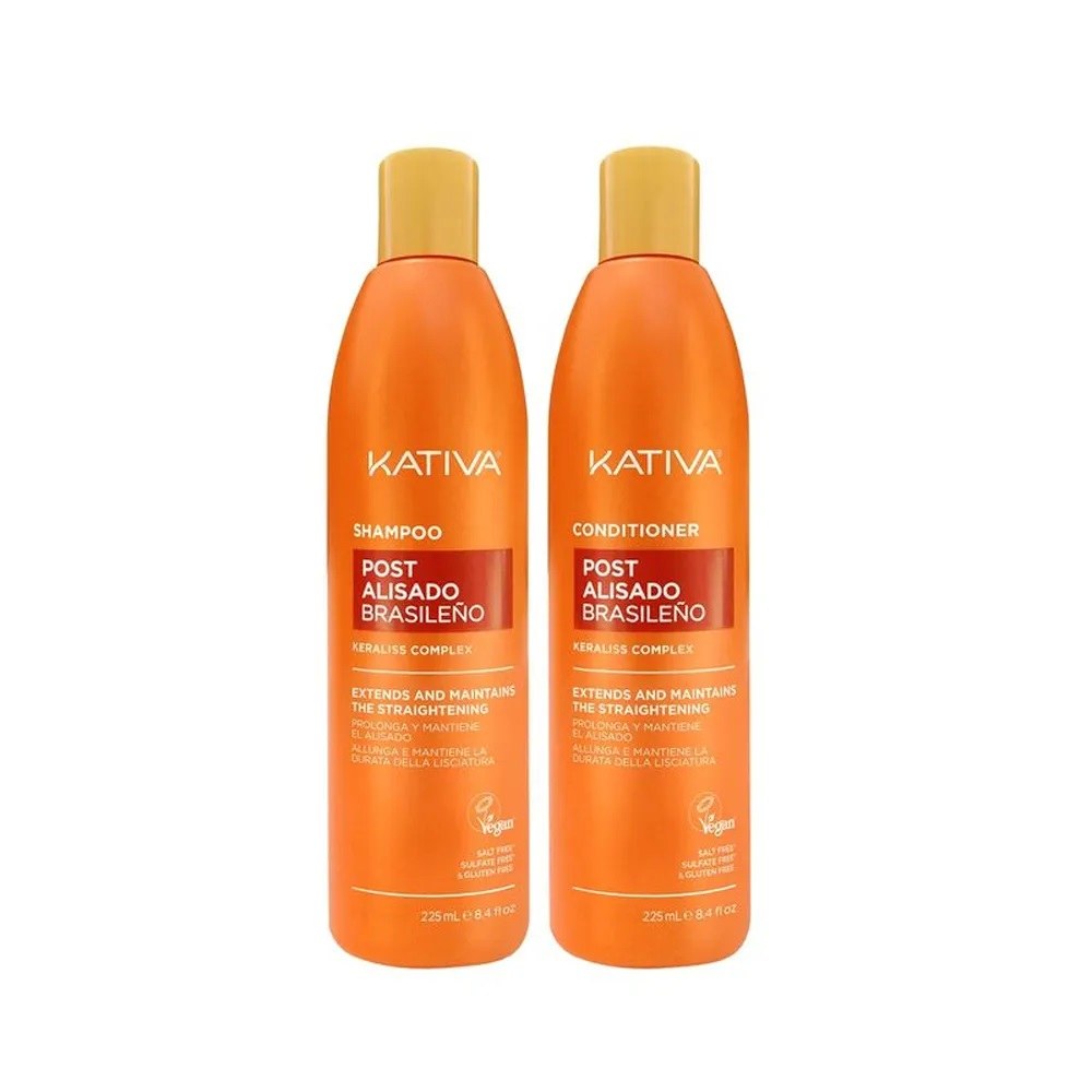Kativa Post Alisado Brasileno Maintain System (Shampoo 225ml & Conditioner 225ml) φωτογραφία