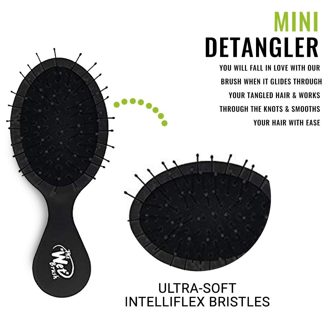 Wet Brush-Pro Mini Detangler Brush - Black φωτογραφία