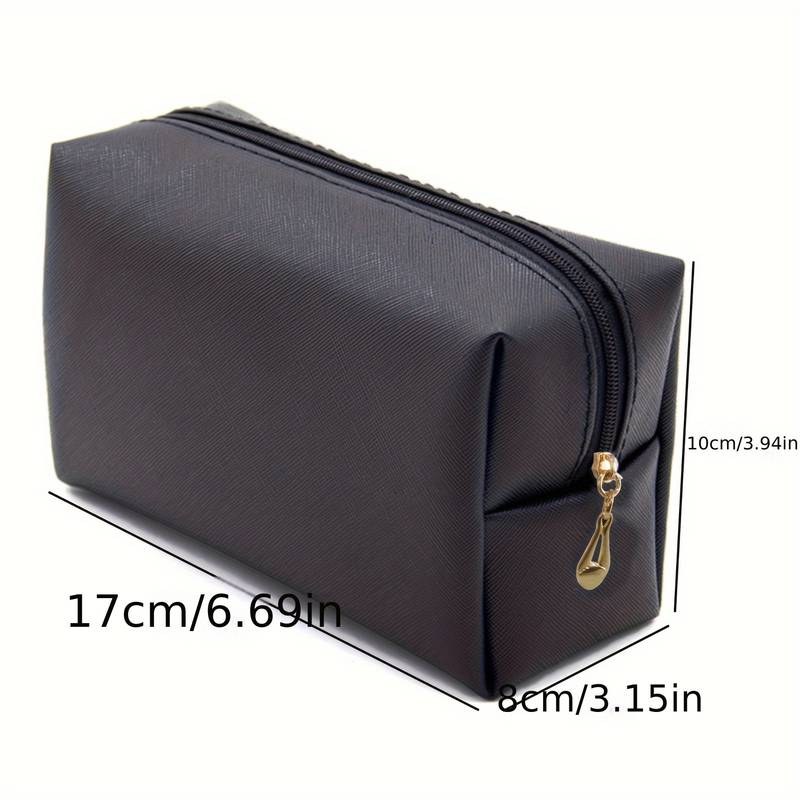 Bobby Warren PU Leather Cosmetic Bag - Black φωτογραφία