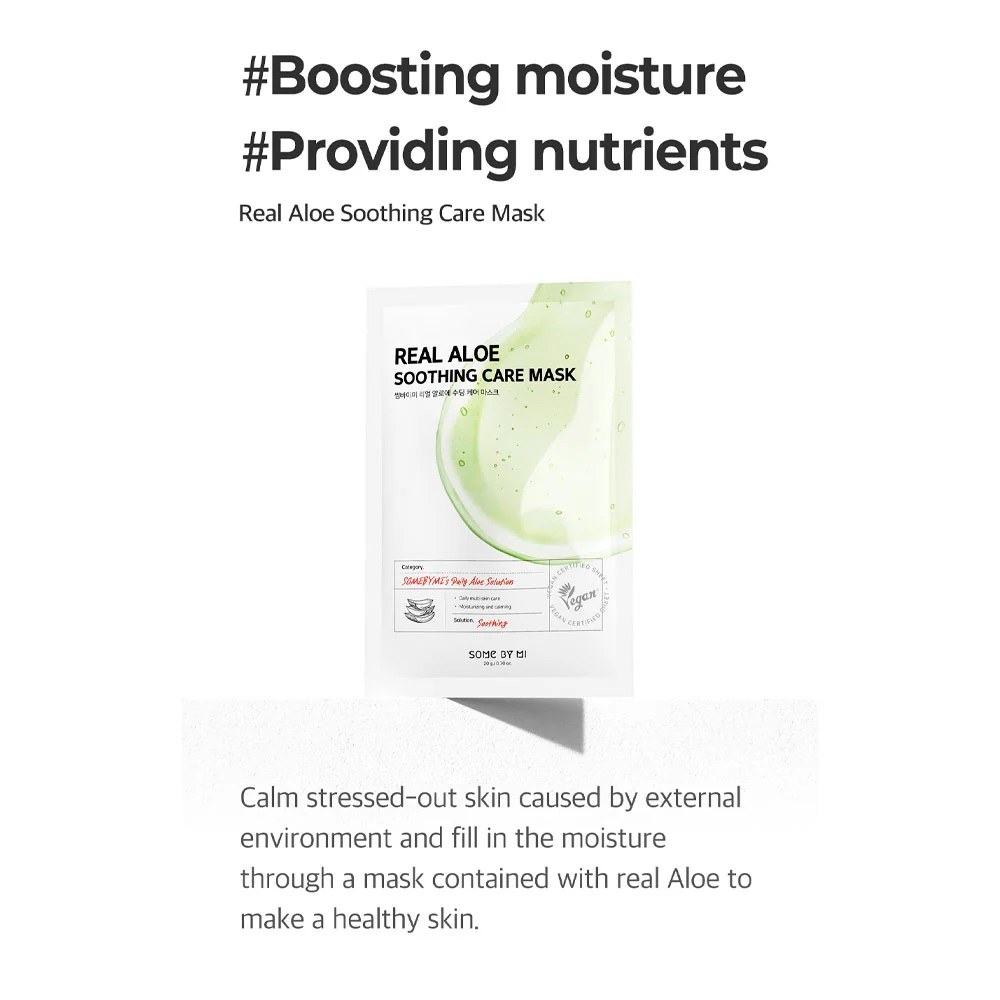 Some By Mi Real Aloe Soothing Care Mask (20g) φωτογραφία
