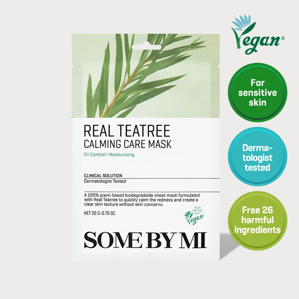 Some By Mi Real Teatree Calming Care Mask (20g) φωτογραφία