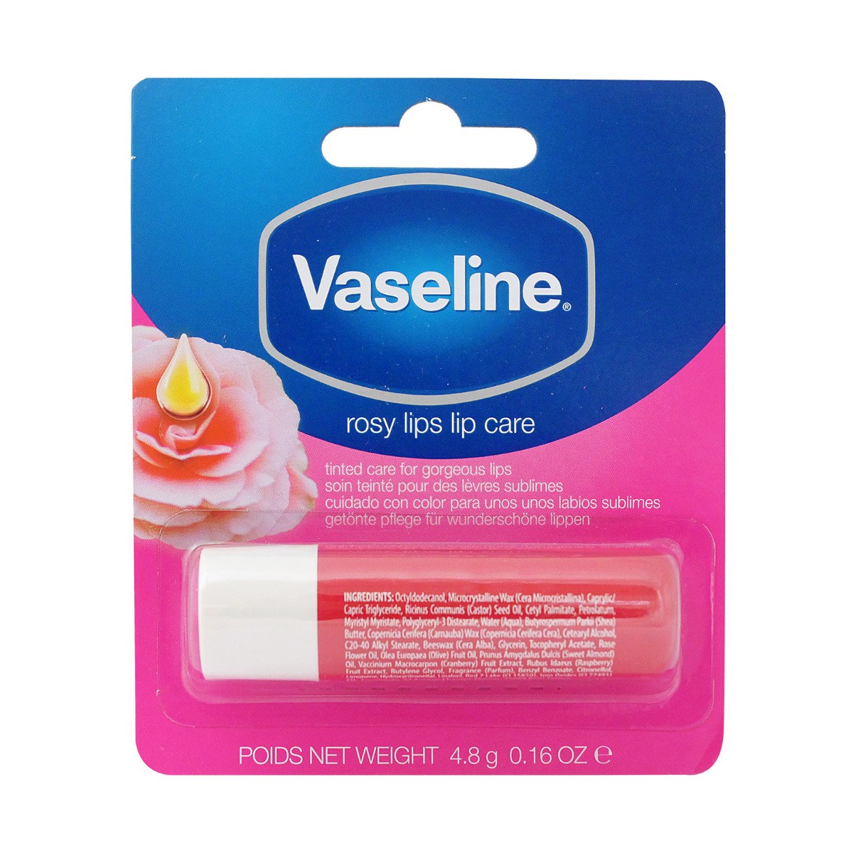 Vaseline® Lip Therapy® Lip Balm - Rosy Lips (4.8g) φωτογραφία