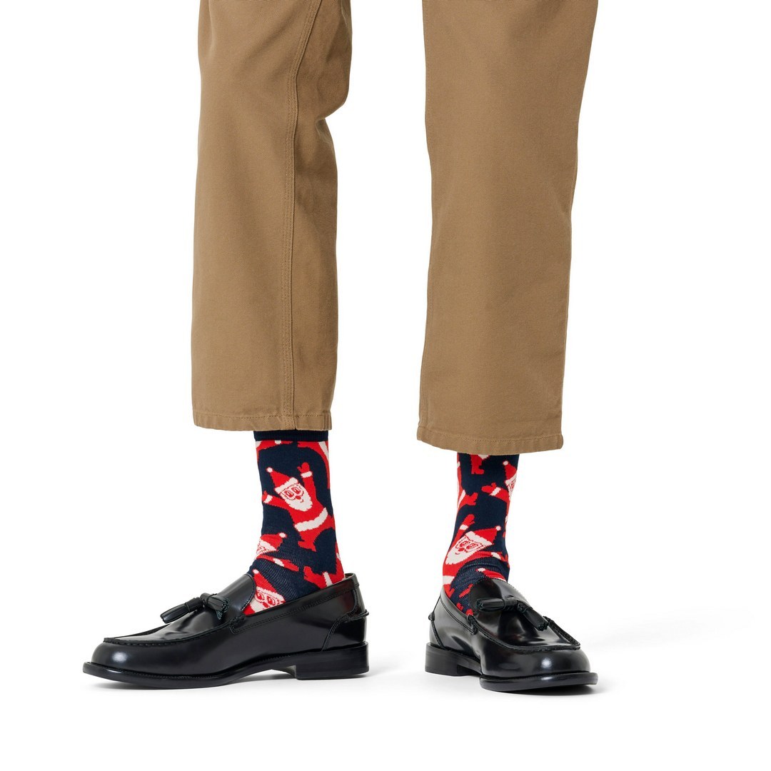 Happy Socks Santa Sock - Blue (Size: 36-40) φωτογραφία