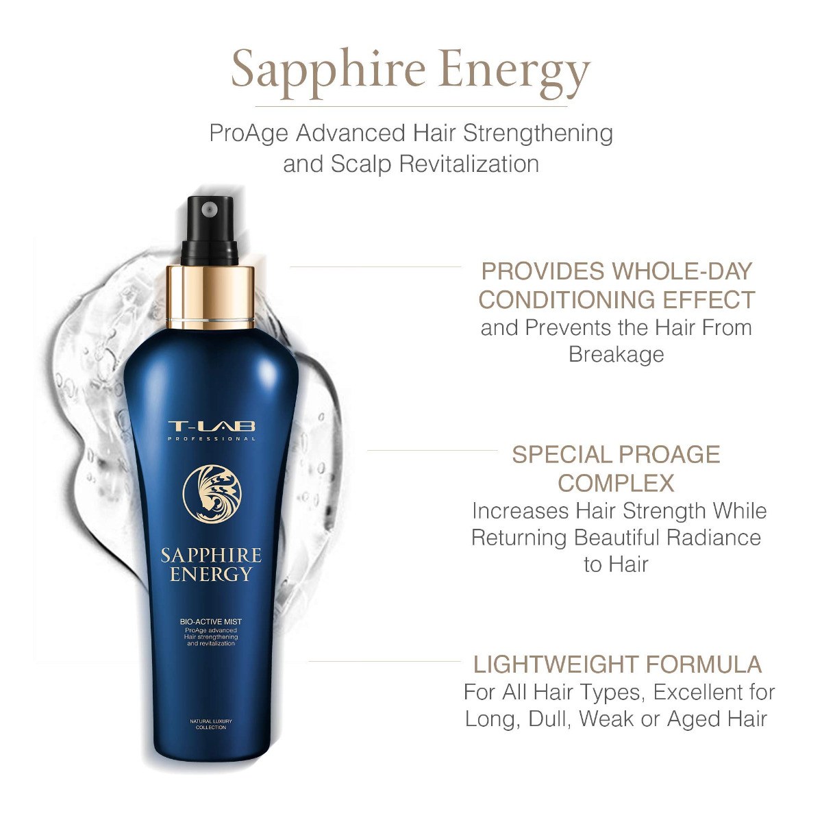 T-Lab Professional Sapphire Energy Bio-Active Mist (150ml) φωτογραφία