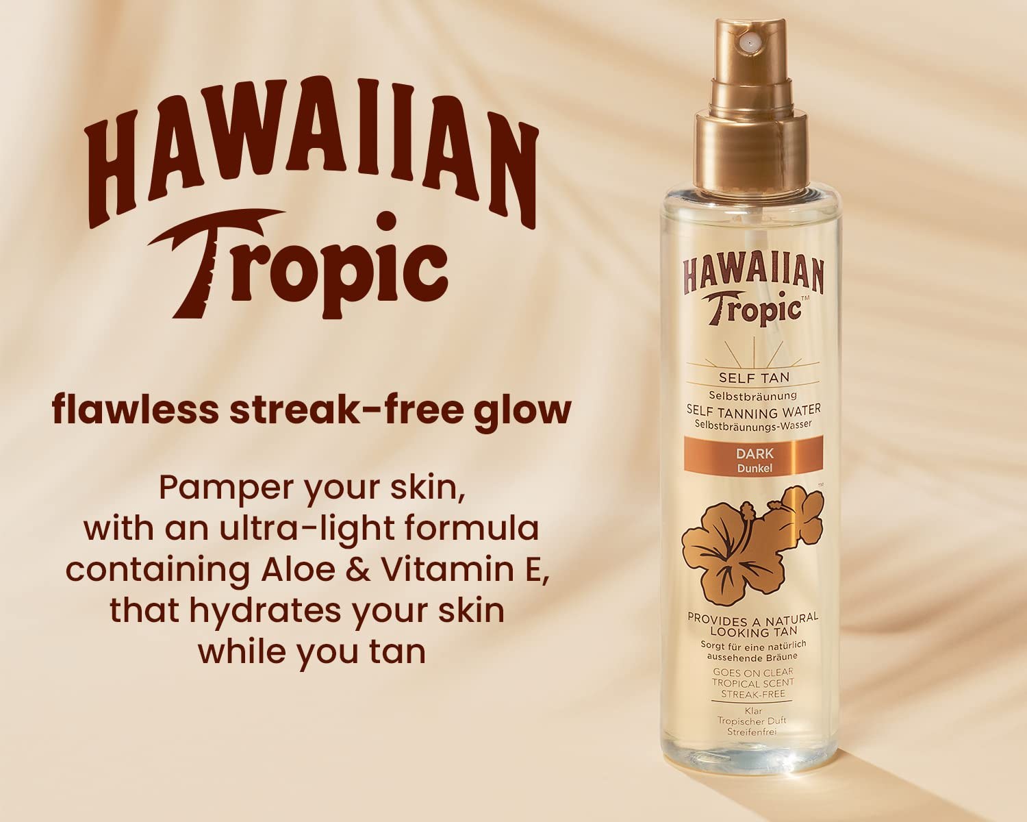 Hawaiian Tropic Self Tan Self Tanning Water - Dark (190ml) φωτογραφία