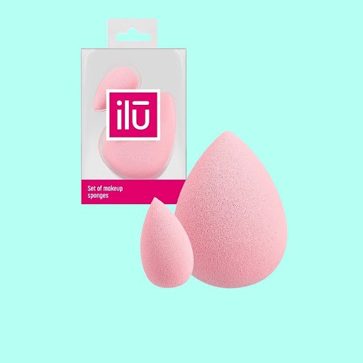 Ilu Set Of Makeup Sponges - Pink φωτογραφία