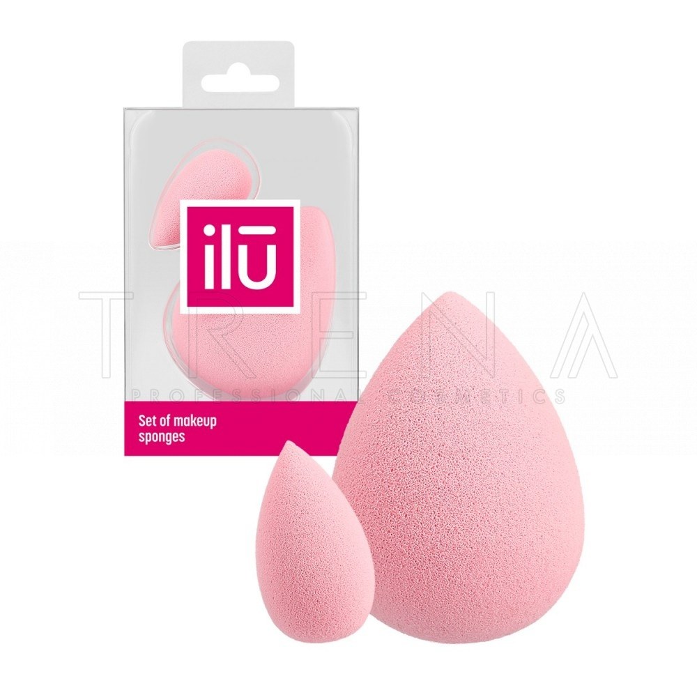 ilu Ilu Set Of Makeup Sponges - Pink