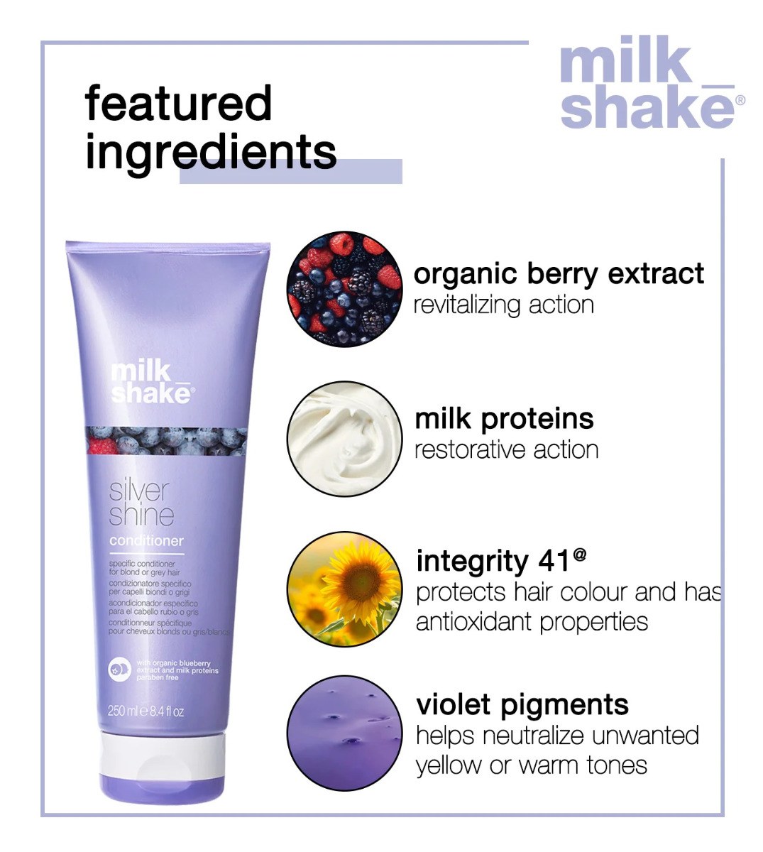 Milk_Shake Silver Shine Conditioner (250ml) φωτογραφία