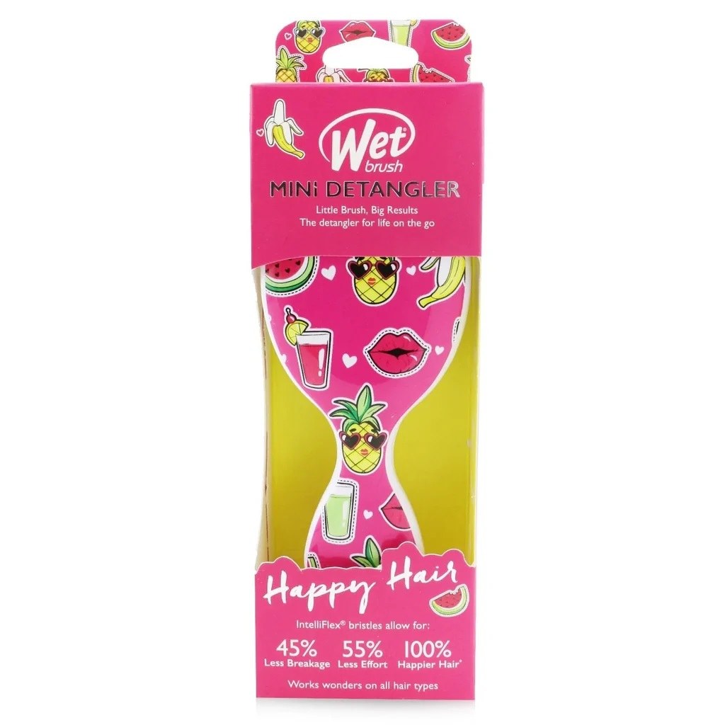 Wet Brush Mini Detangler Happy Hair - Smiley Pineapple φωτογραφία