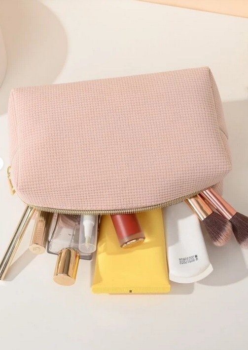 Bobby Warren Solid Makeup Bag - Dusty Pink φωτογραφία