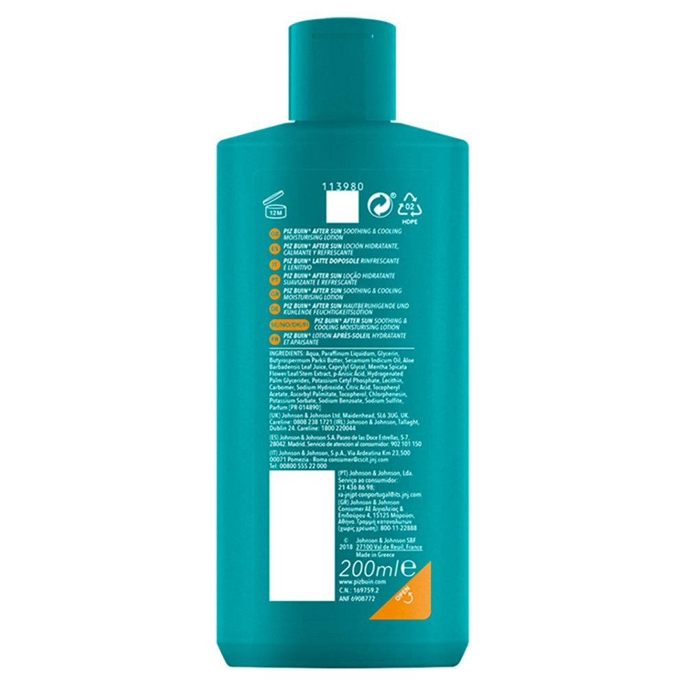 Piz Buin After Sun Soothing & Cooling Moisturising Lotion (200ml) φωτογραφία