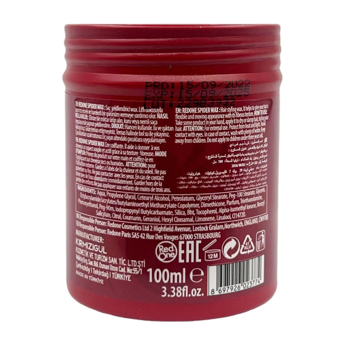 RedOne Spider Hair Wax - Passionate (100ml) φωτογραφία