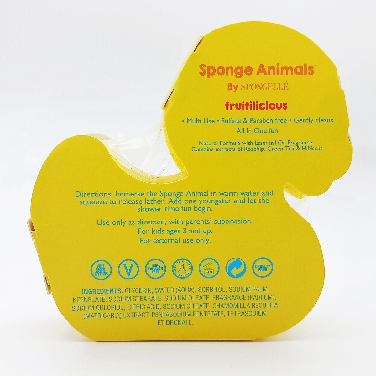 Spongelle Sponge Animals Body Wash Infused Buffer - Duck (70g) φωτογραφία