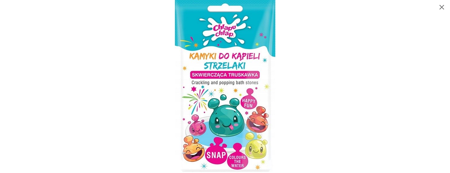 Chlapu Chlap Bath Stones Shooters Crackling Strawberry - Blue (30g)