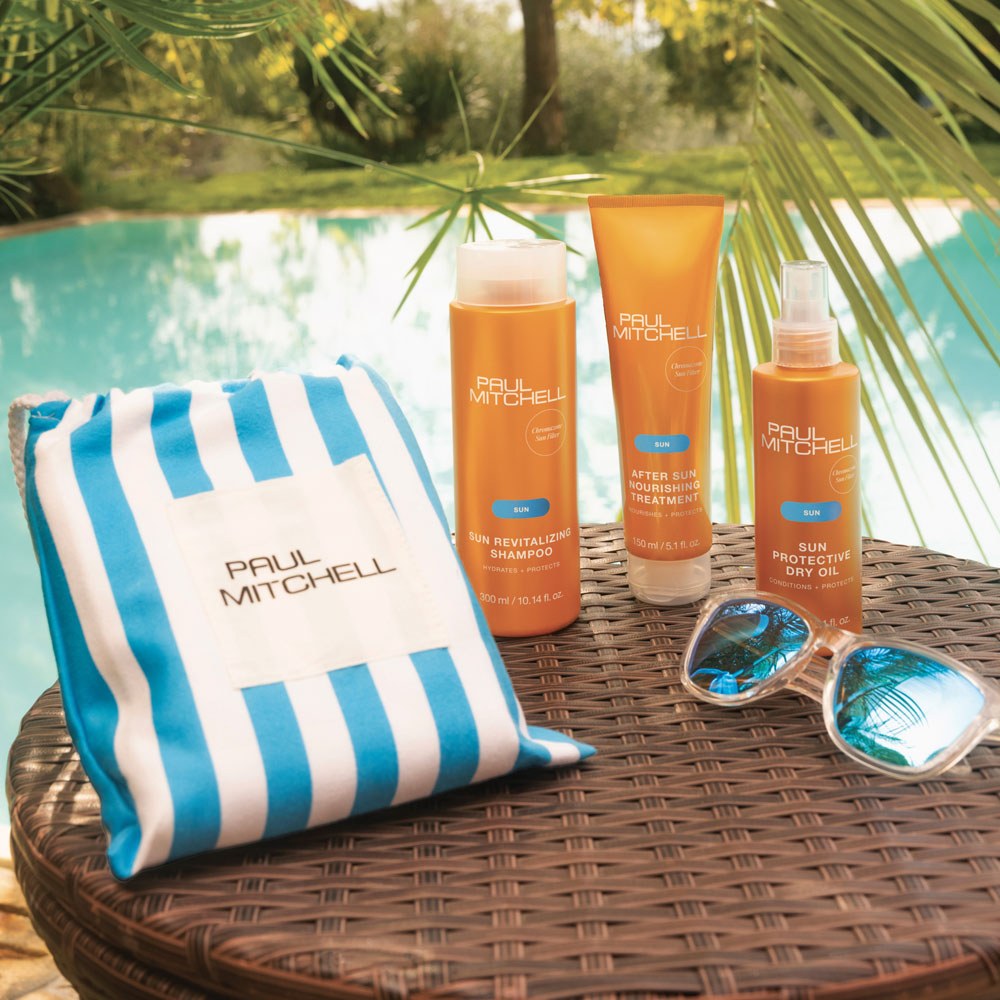 Paul Mitchell - Sun Set (Shampoo 300ml, Dry Oil 150ml, Treatment 150ml) + ΔΩΡΟ Πετσέτα Microfibre