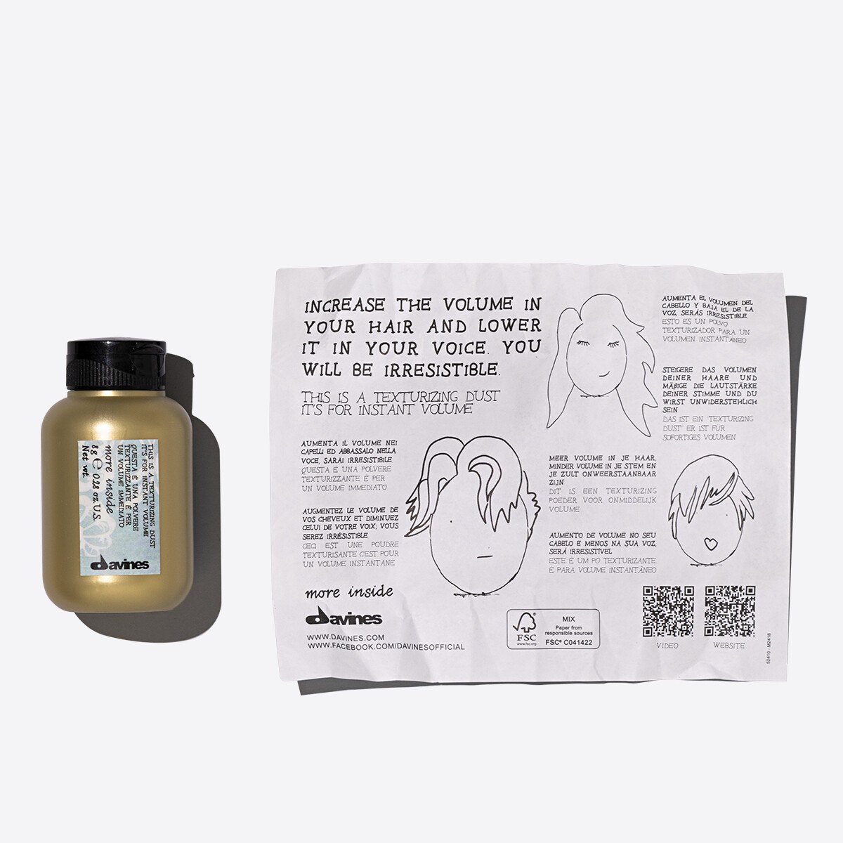 Davines - More Inside This Is A Texturizing Dust (8g) φωτογραφία