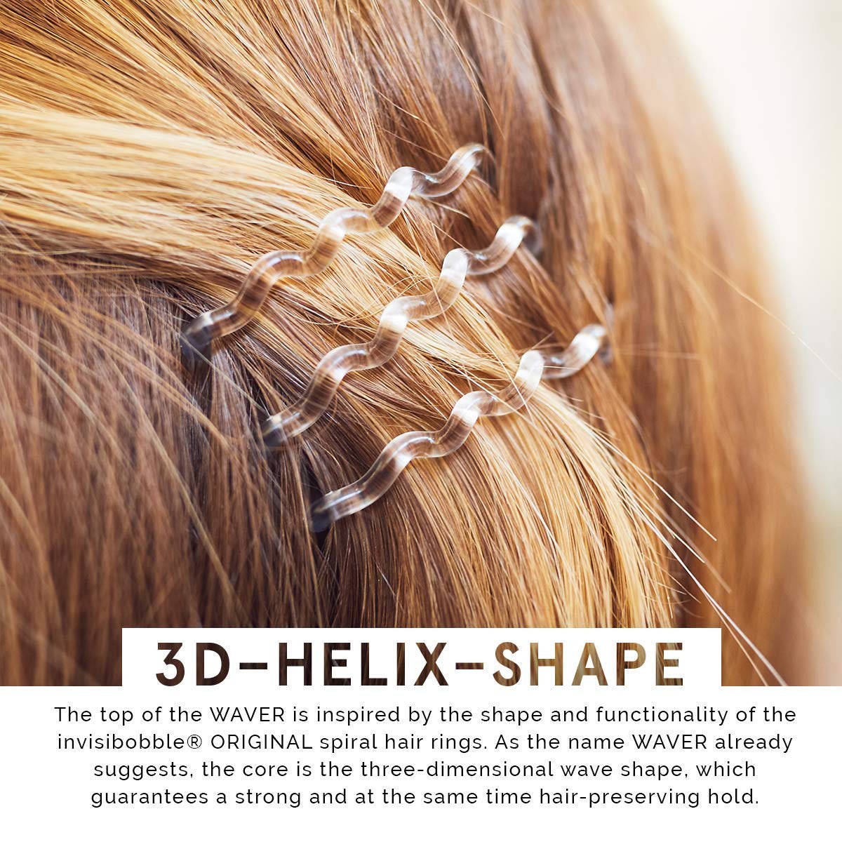 Invisibobble Waver The Traceless Hair Clip - Crystal Clear (3pcs) φωτογραφία