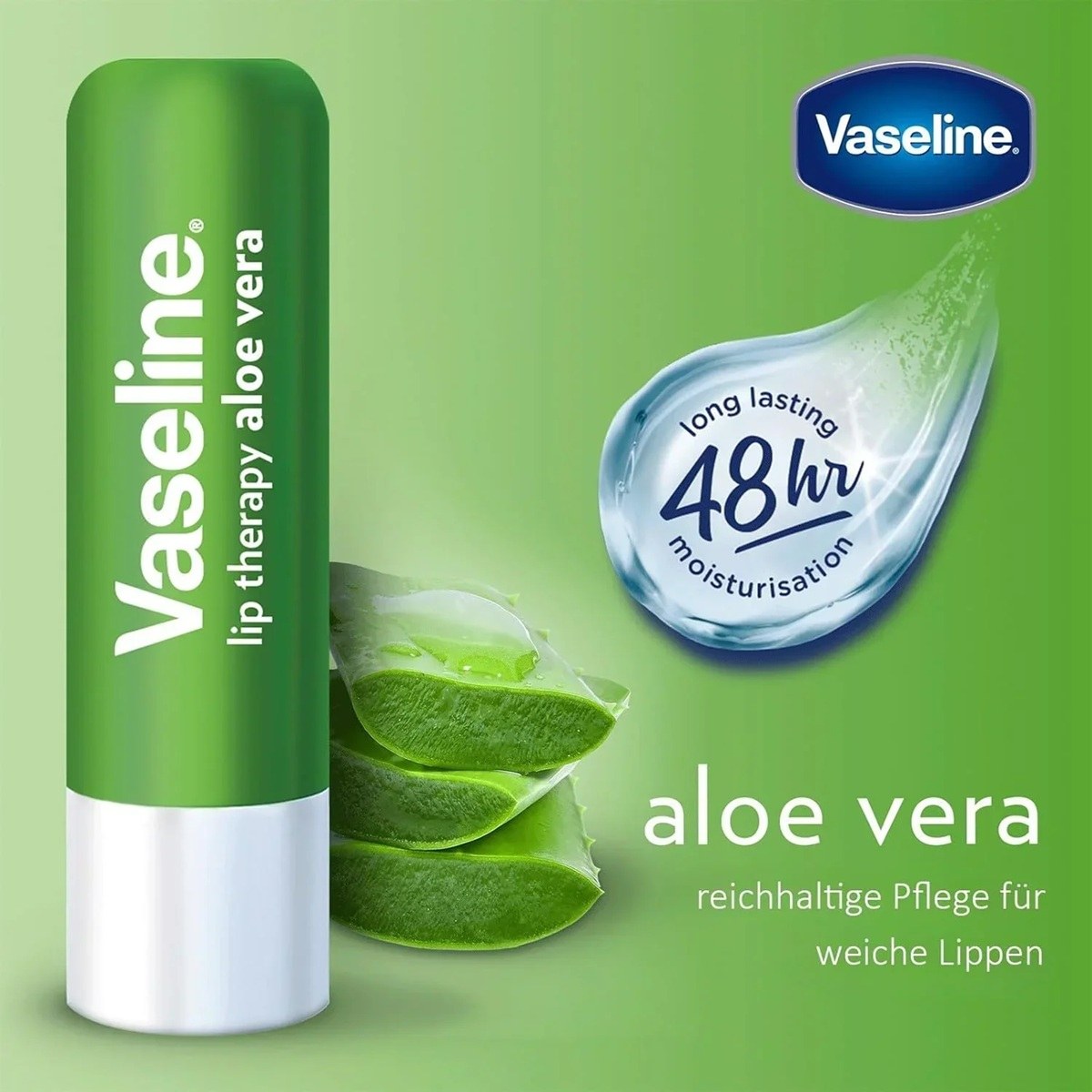 Vaseline® Lip Therapy Lip Balm - Aloe Vera (4.8g) φωτογραφία