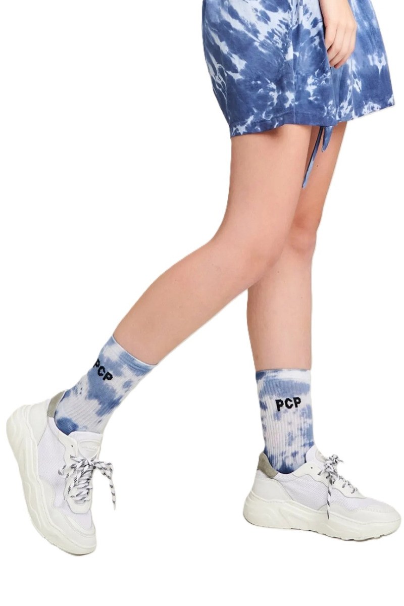 PCP Γυναικείες Tie-Dye Ανοιχτές Γαλάζιες Κάλτσες