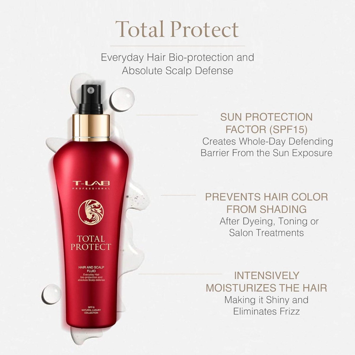 T-Lab Professional Total Protect Hair & Scalp Fluid SPF15 (150ml) φωτογραφία