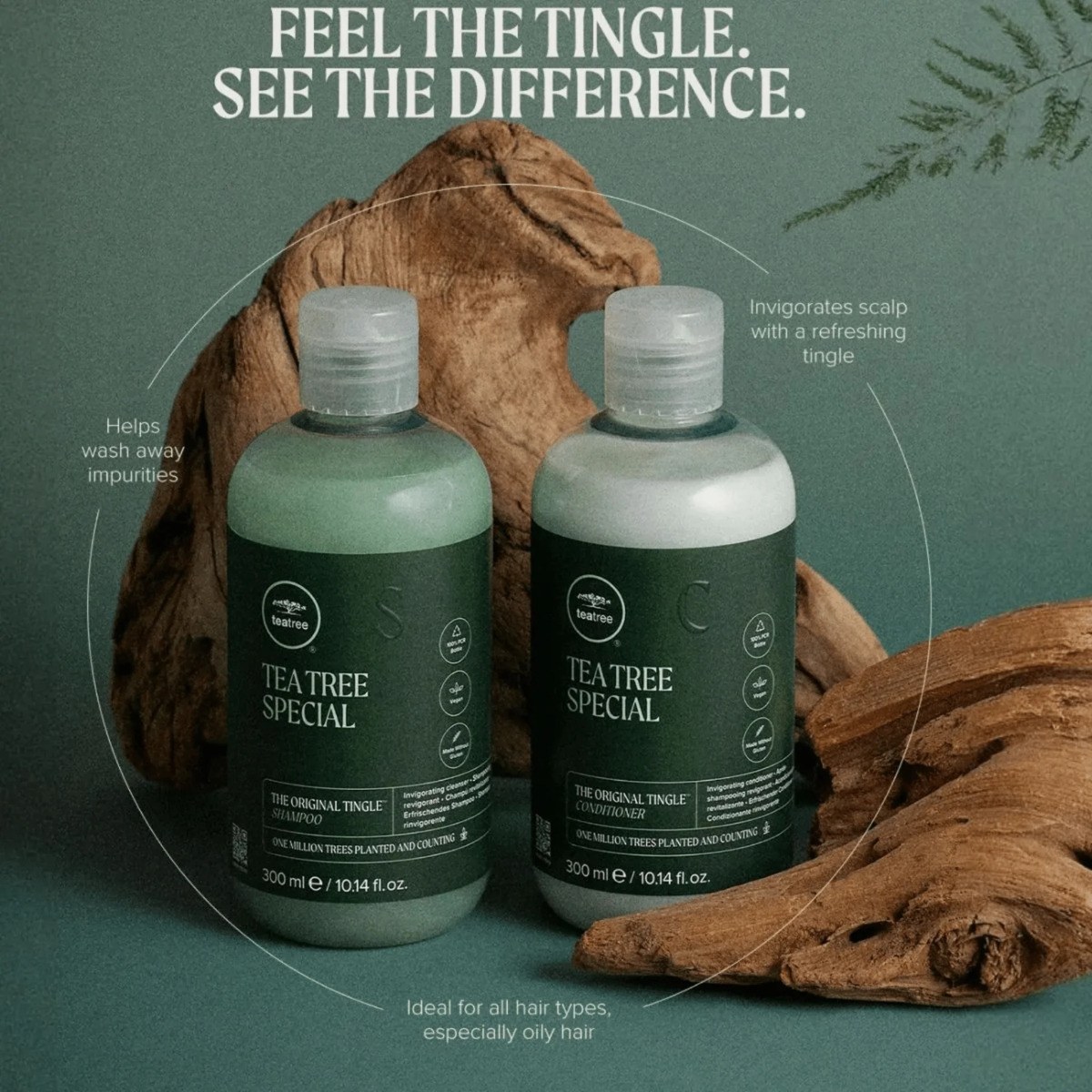 Tea Tree - TreeHouse Yoga Studio Gift Set (Shampoo 300ml, Conditioner 300ml) φωτογραφία