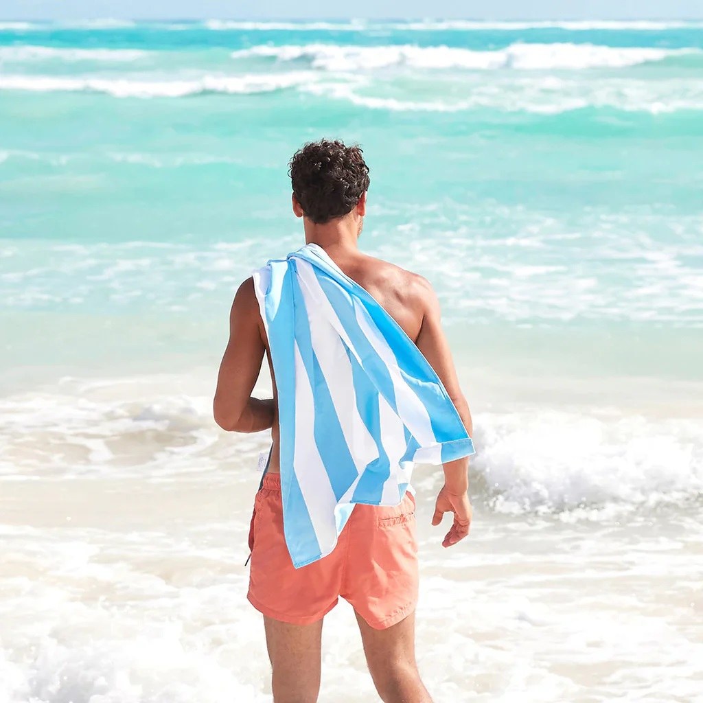 Dock & Bay Quick Dry Beach Towel Cabana - Tulum Blue L (160x90cm) φωτογραφία