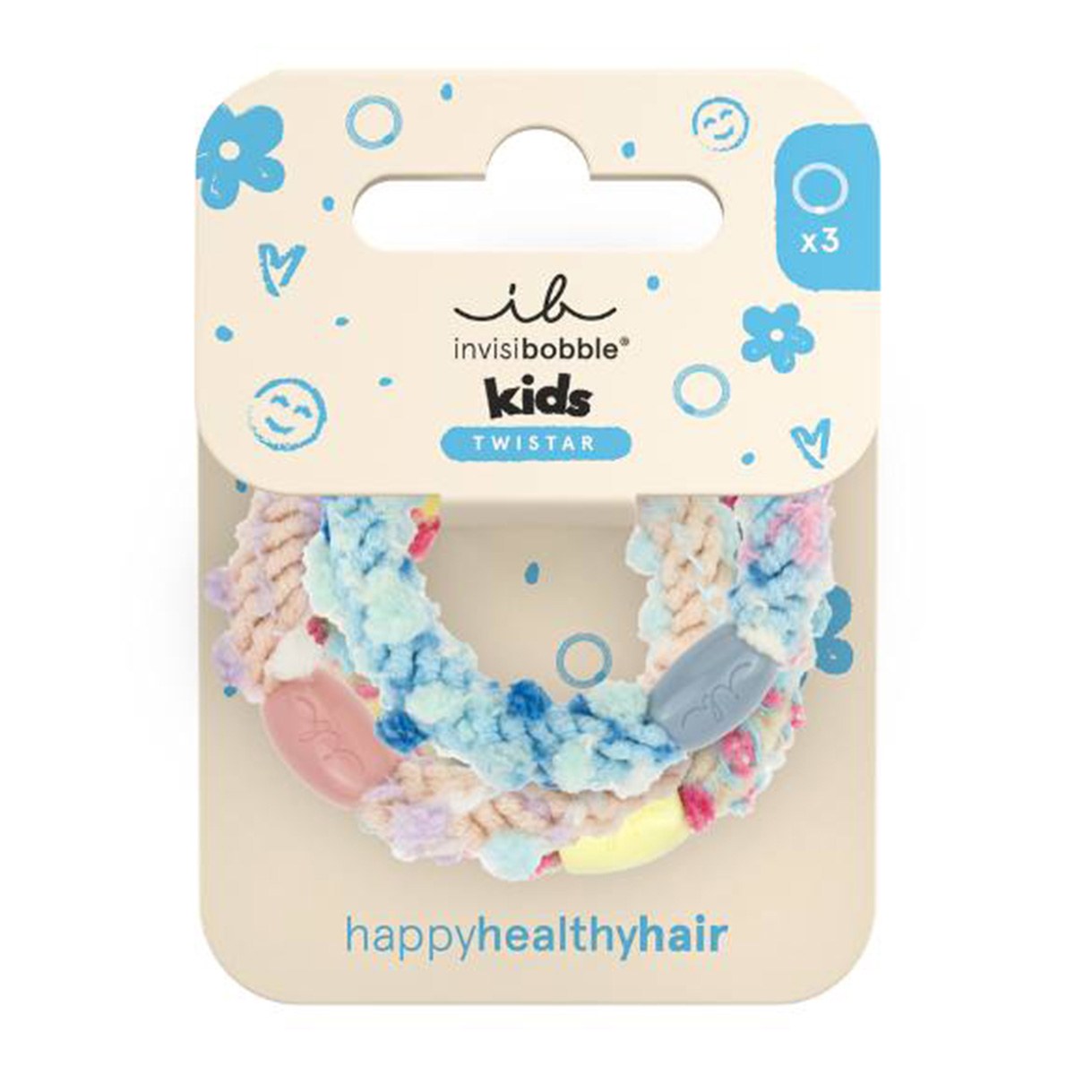 Invisibobble Kids Twistar - Pom Pom Tie (3pcs)