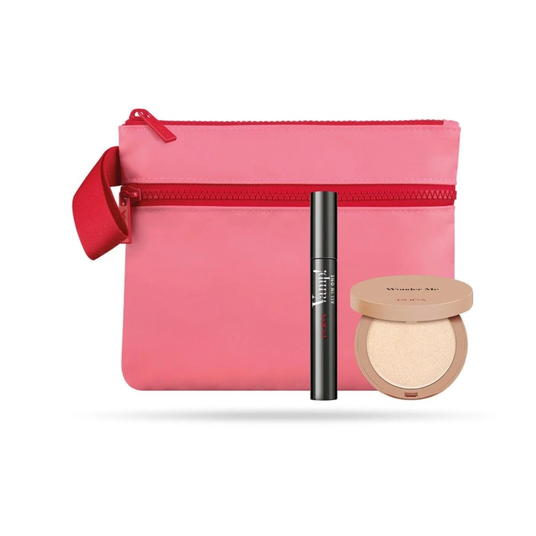 Pupa Kit Vamp! (Mascara 9ml, Highlighter 7.5g & Handy Bag)